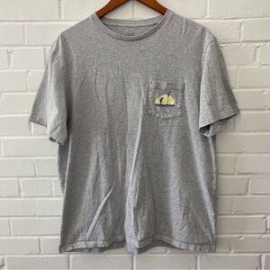Vineyard Vines Golf Gray Short Sleeve Tee with Pocket